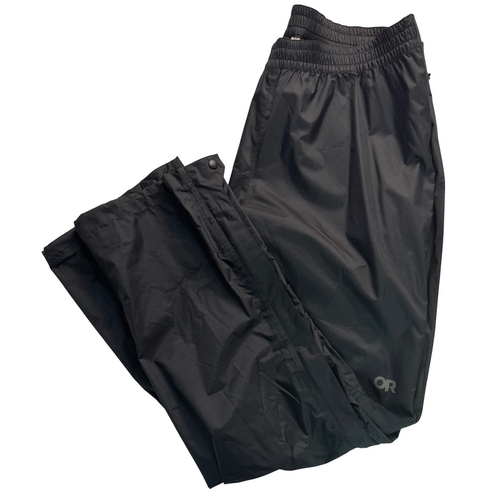 Outdoor Research Mens Apollo Rain Pants Black XL Waterproof Full Zip